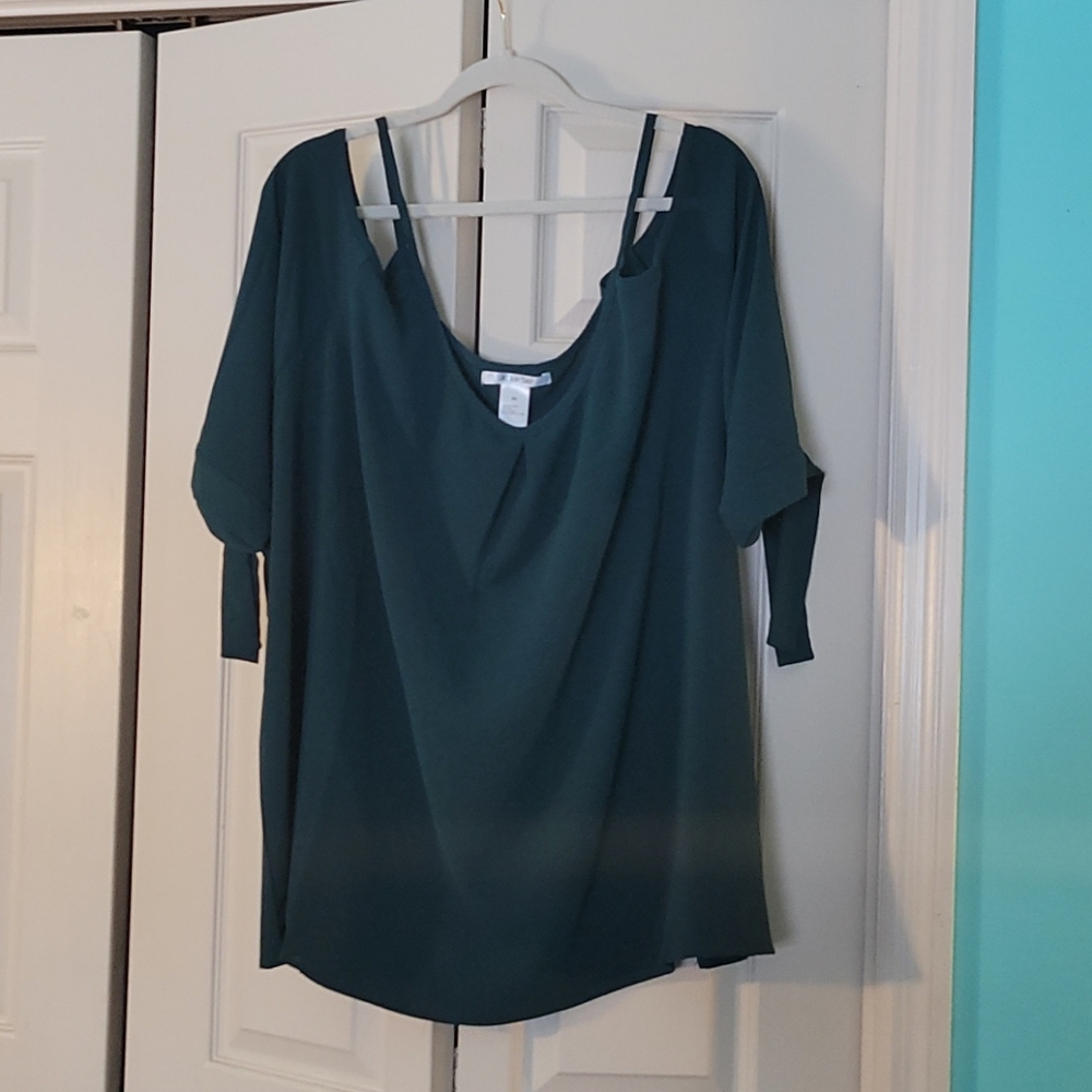 K. Jordan Cold Shoulder Blouse, 5XL